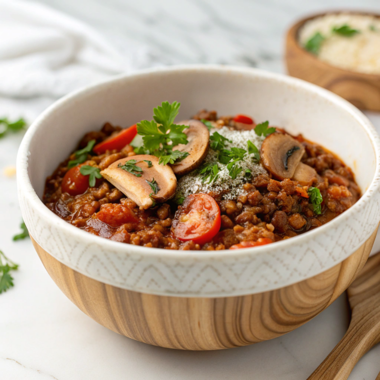 Lentil and Mushroom Bolognese Recipe