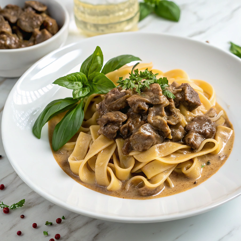 Quick and Easy Ground Beef Stroganoff Recipe - Recipe Image