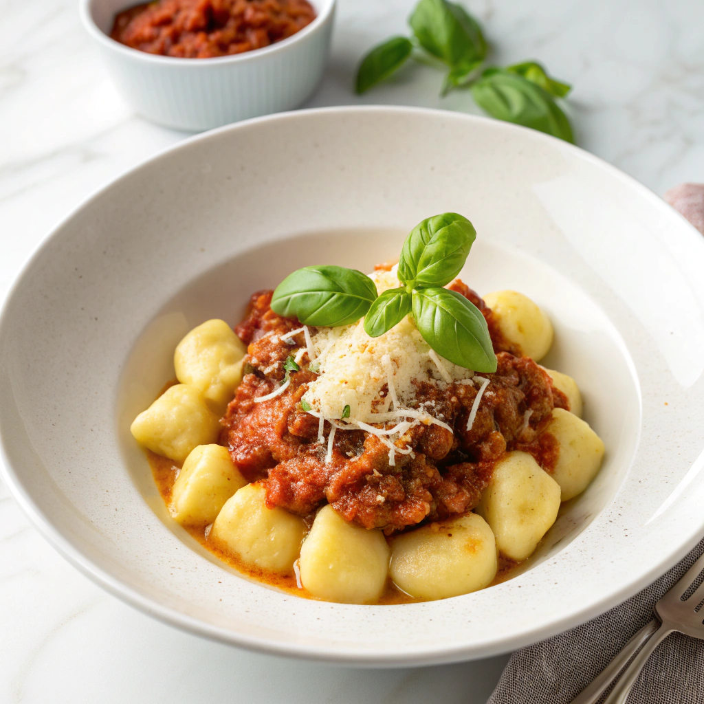 Cheesy Bolognese Gnocchi Bake Recipe - Recipe Image
