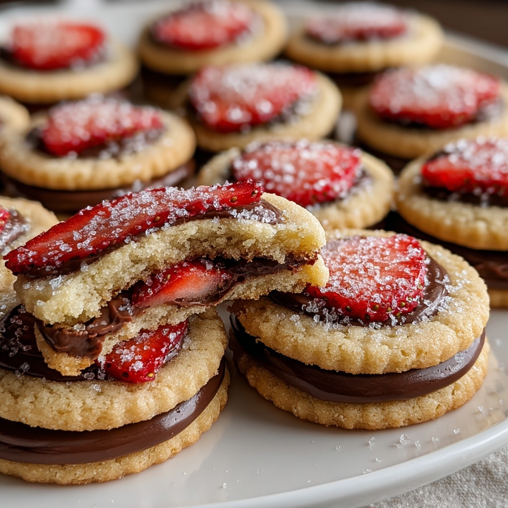 Chocolate-Stuffed Strawberry Sugar Cookies Recipe - Recipe Image