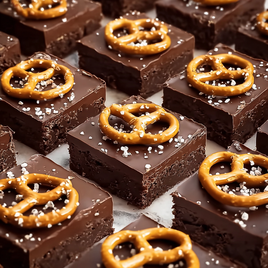 Chocolate Caramel Peanut Butter Pretzel Bars Recipe - Recipe Image