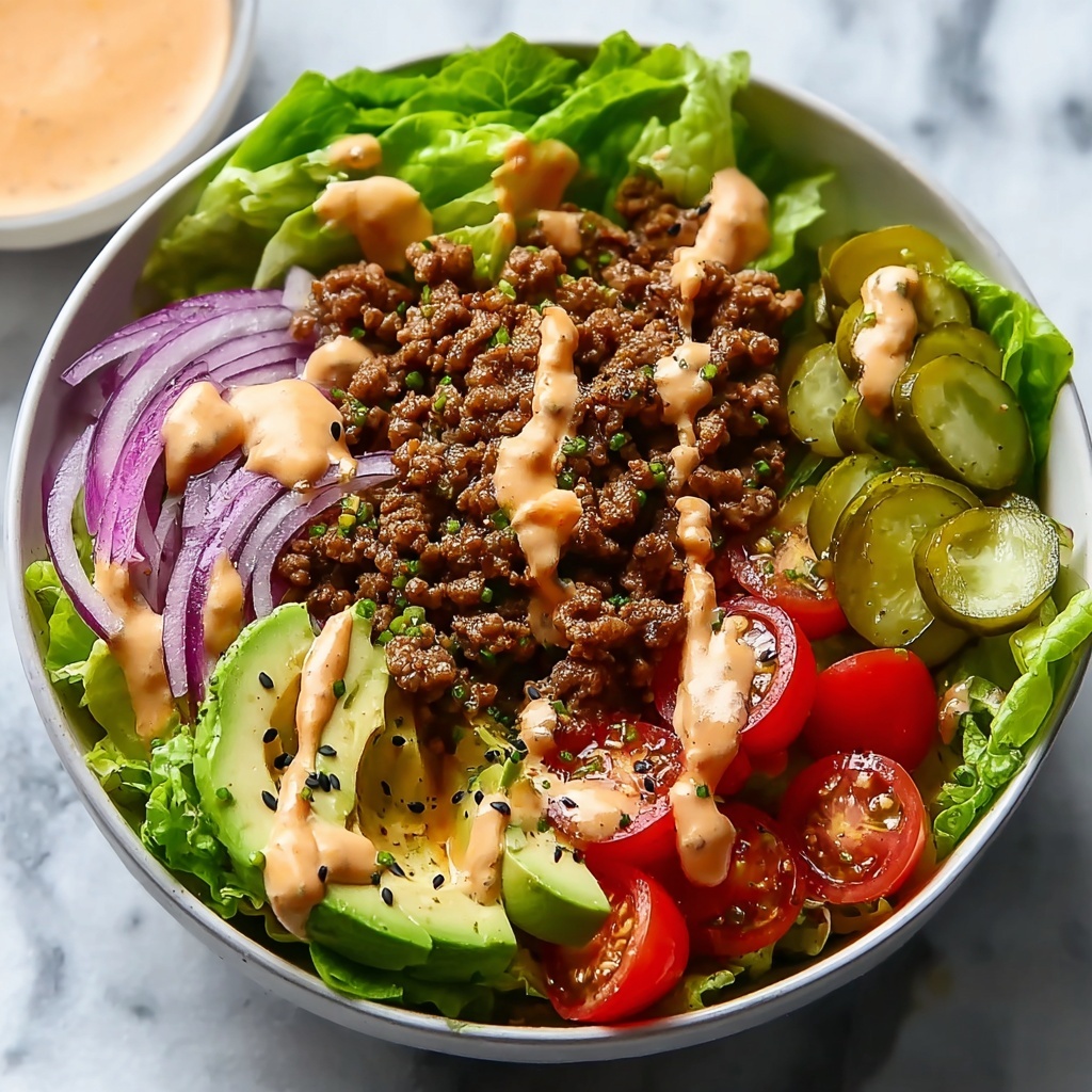 Burger in a Bowl Recipe - Recipe Image