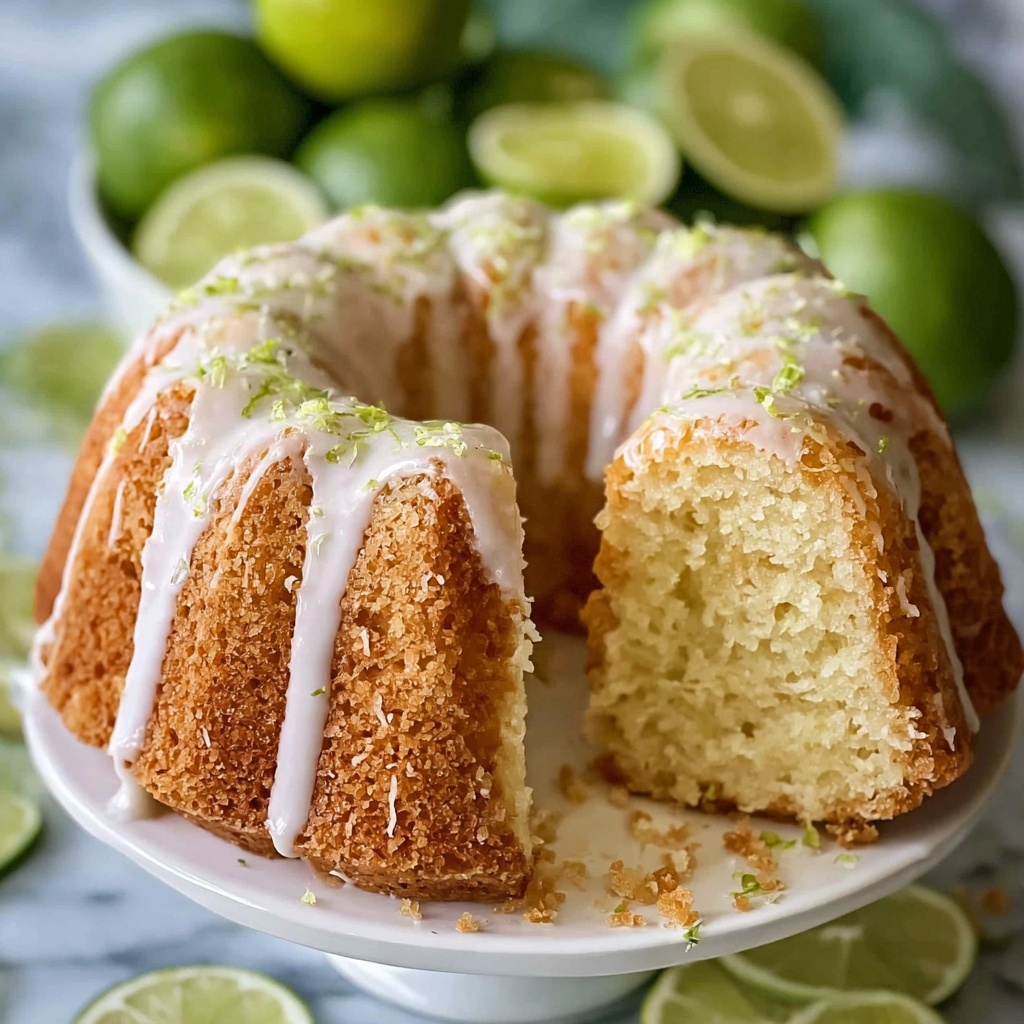 Key Lime Pound Cake with Lime Glaze Recipe - Recipe Image