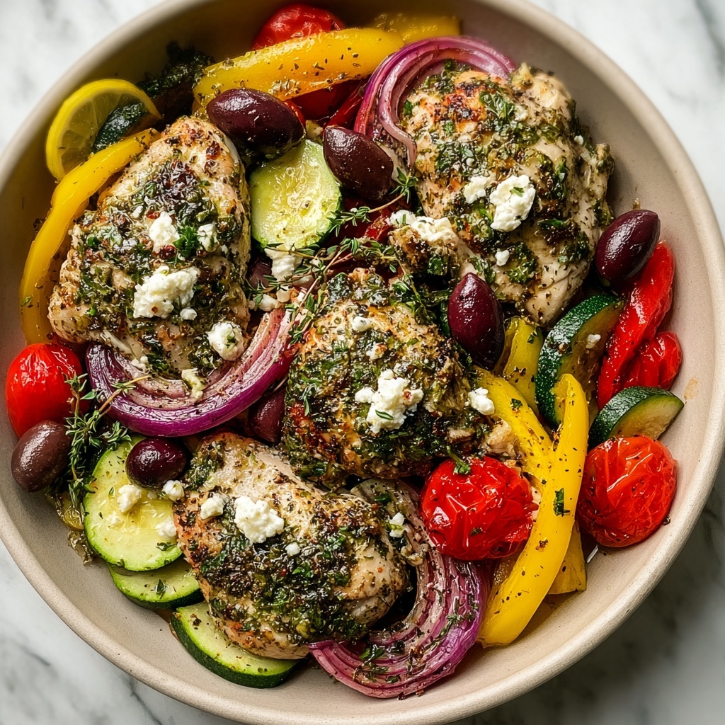 Mediterranean Chicken Zucchini Bake Recipe - Recipe Image
