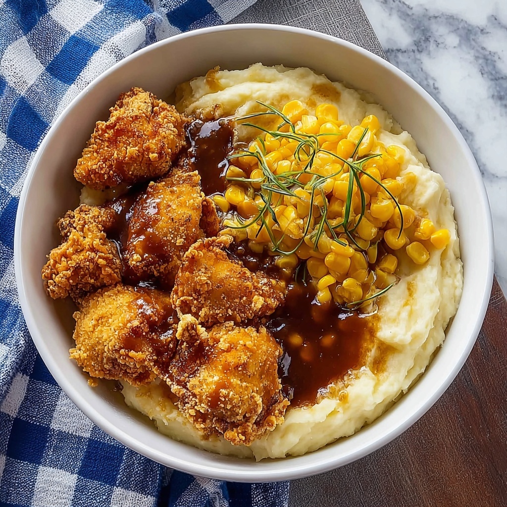 Hearty Southern-Style Crispy KFC Bowls Recipe - Recipe Image