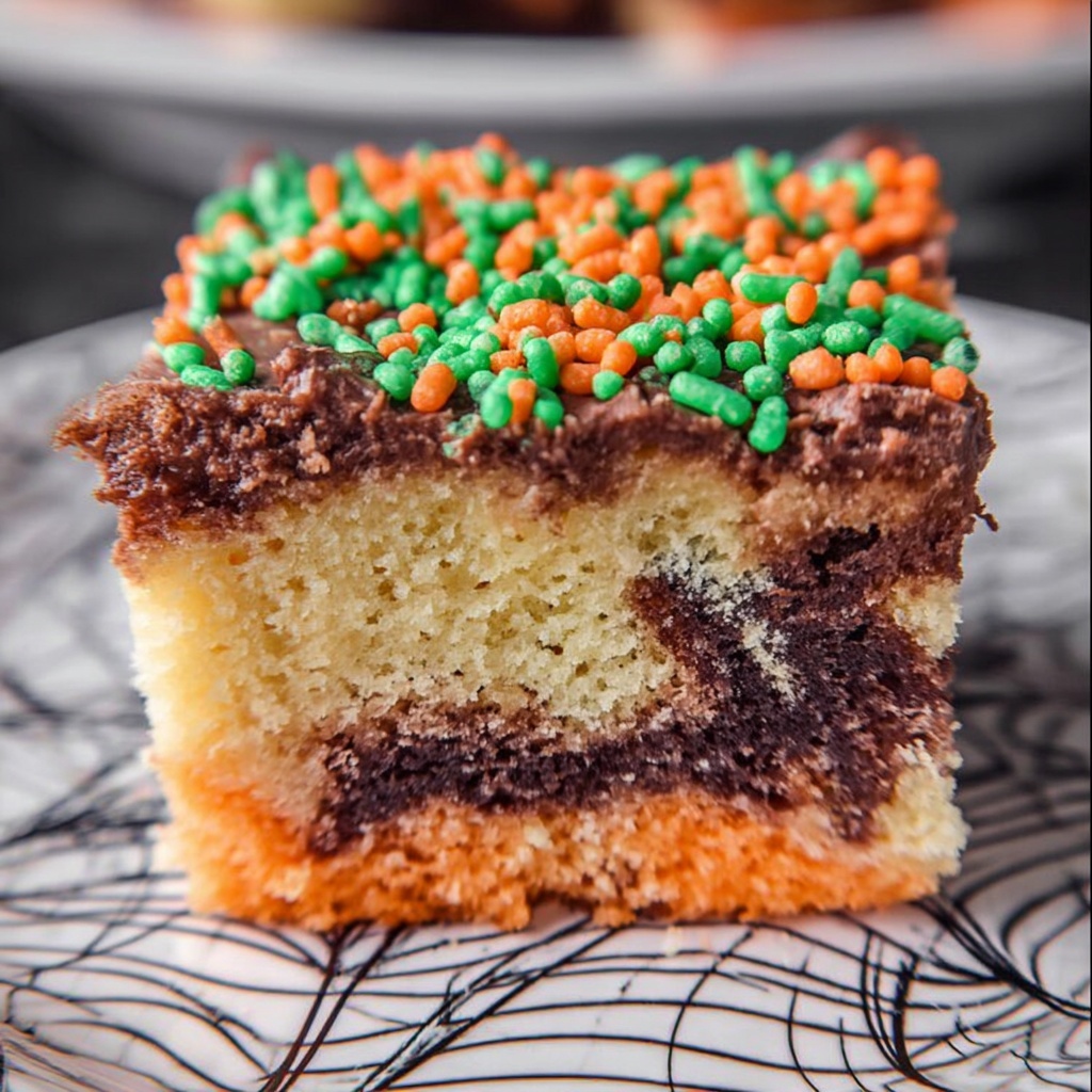 Halloween Poke Cake Recipe - Recipe Image
