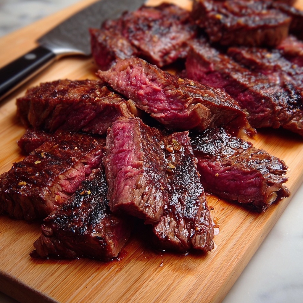 Garlic Skirt Steak Recipe - Recipe Image