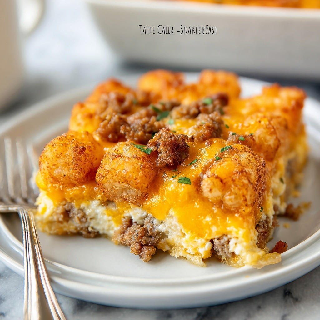 Tater Tot Sausage Breakfast Casserole Recipe - Recipe Image