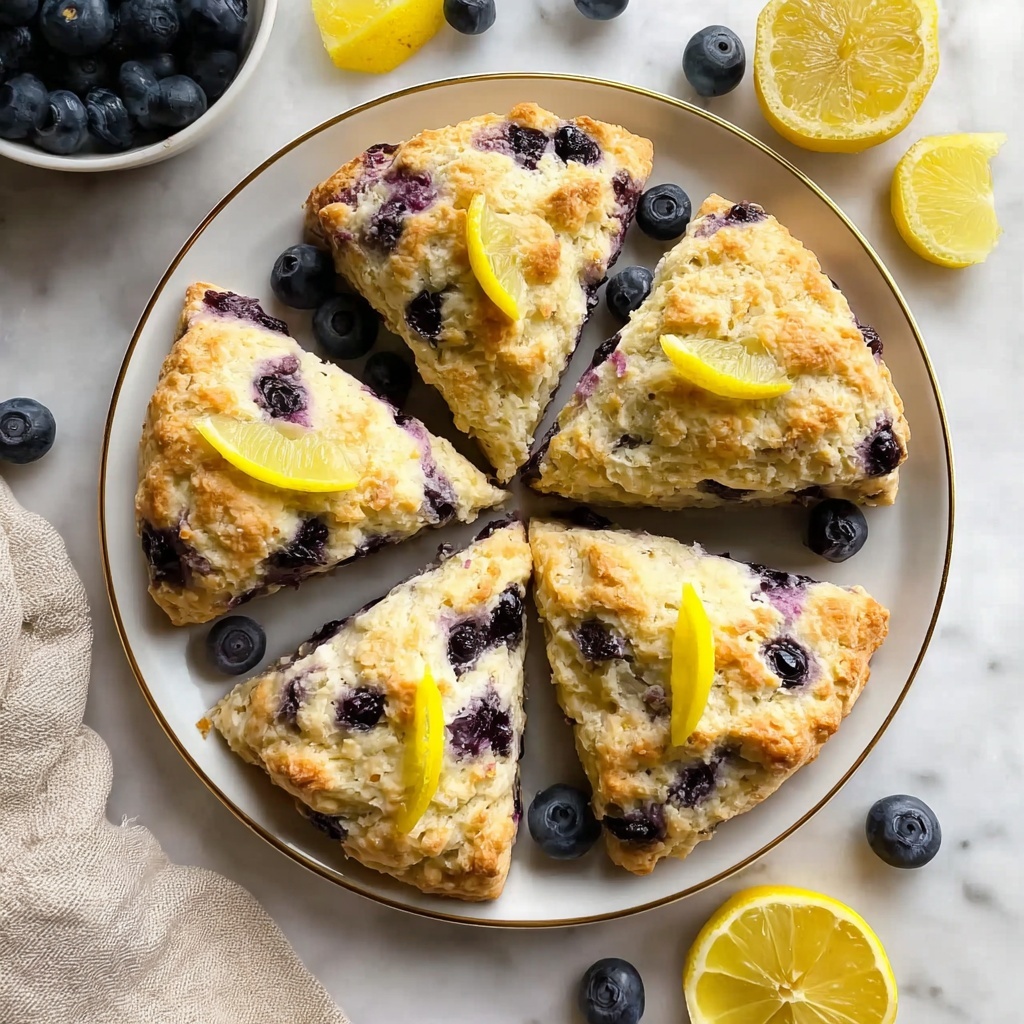 The Best Sourdough Discard Blueberry Scones Recipe - Recipe Image