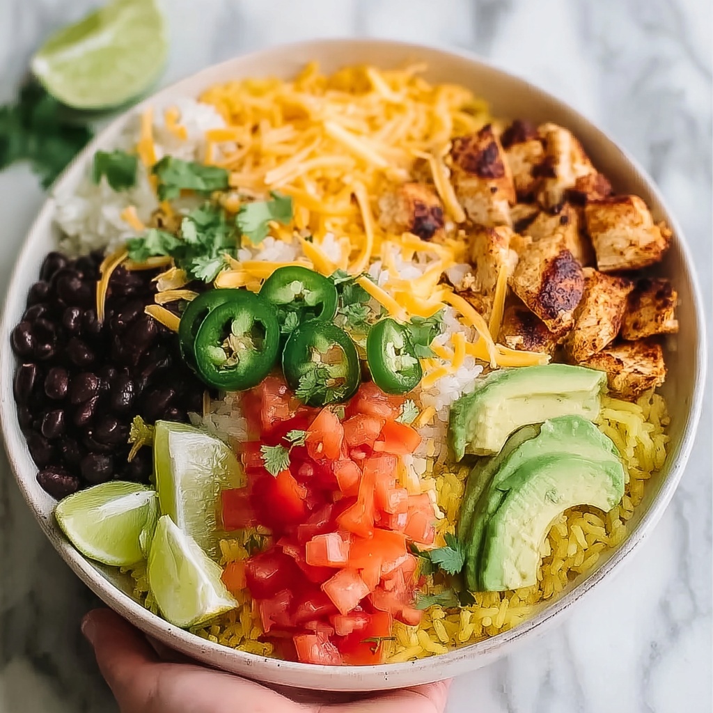 One Pan Chicken Burrito Bowl Recipe - Recipe Image