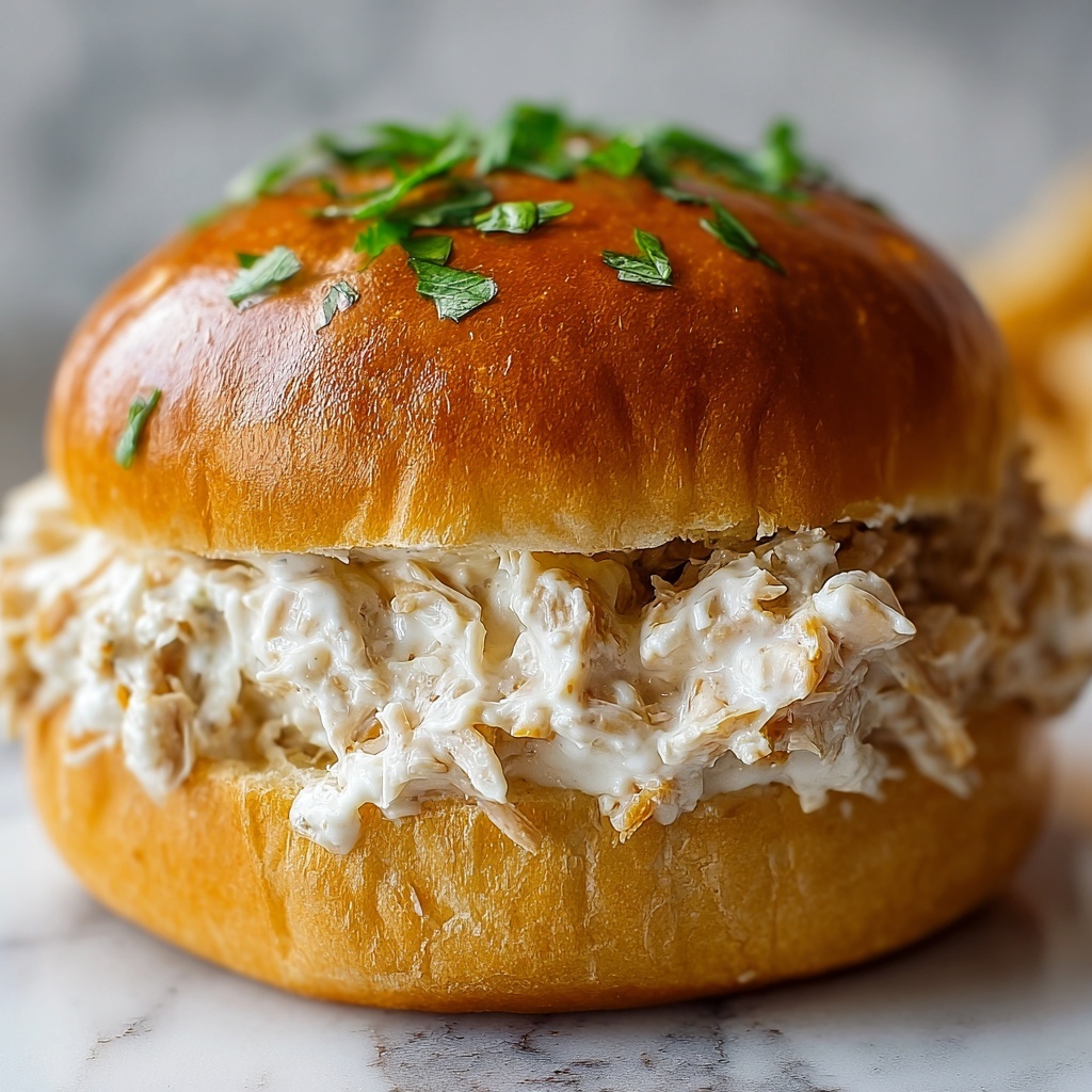 Chicken Alfredo Sloppy Joes Recipe - Recipe Image