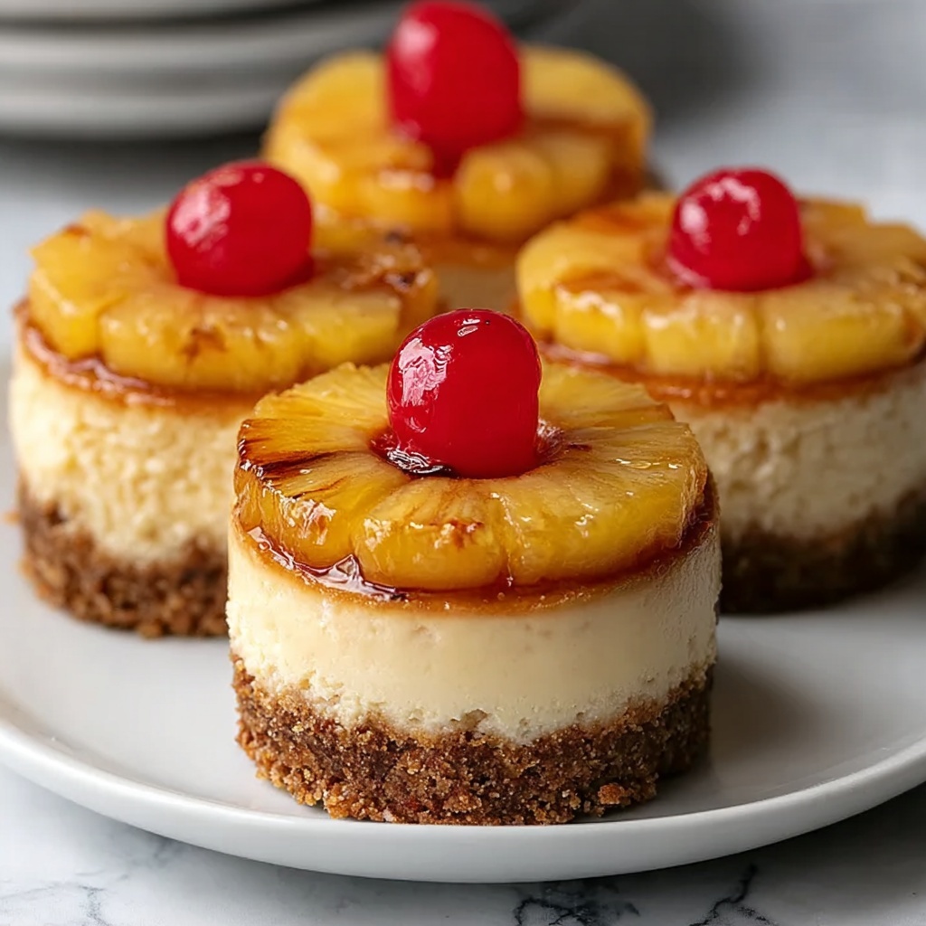 Mini Pineapple Upside-Down Cheesecakes Recipe - Recipe Image