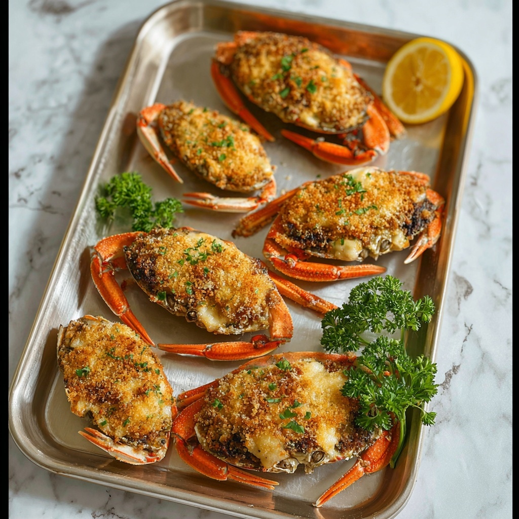 New Orleans Seafood Stuffed Crab Recipe - Recipe Image