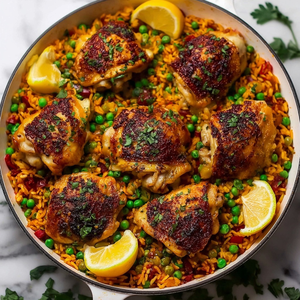 One Pan Spanish Chicken and Rice Recipe - Recipe Image