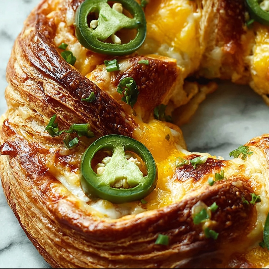 Jalapeño Popper Crescent Roll Ring Recipe - Recipe Image