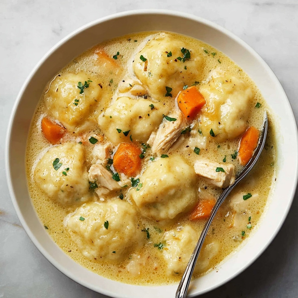 Creamy Chicken Stew and Dumplings Recipe - Recipe Image
