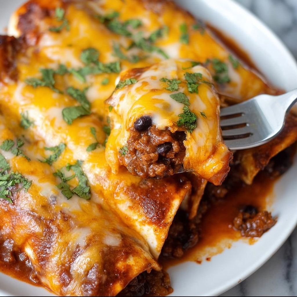 Veggie Black Bean Enchiladas Recipe - Recipe Image