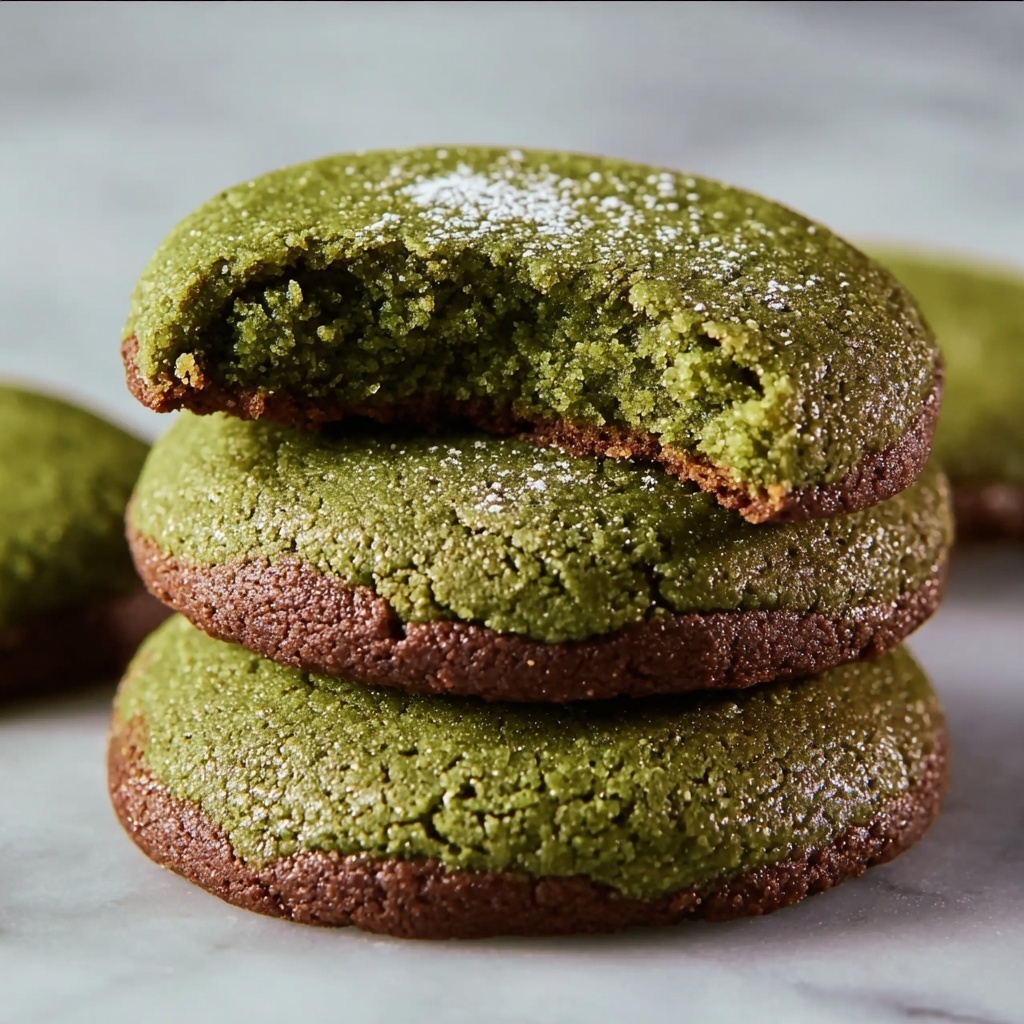 Matcha Sable Cookies Recipe - Recipe Image