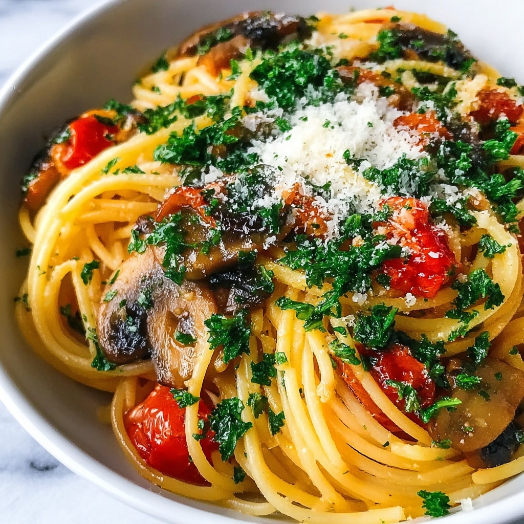 One-Pot Vegetarian Spaghetti Recipe - Recipe Image