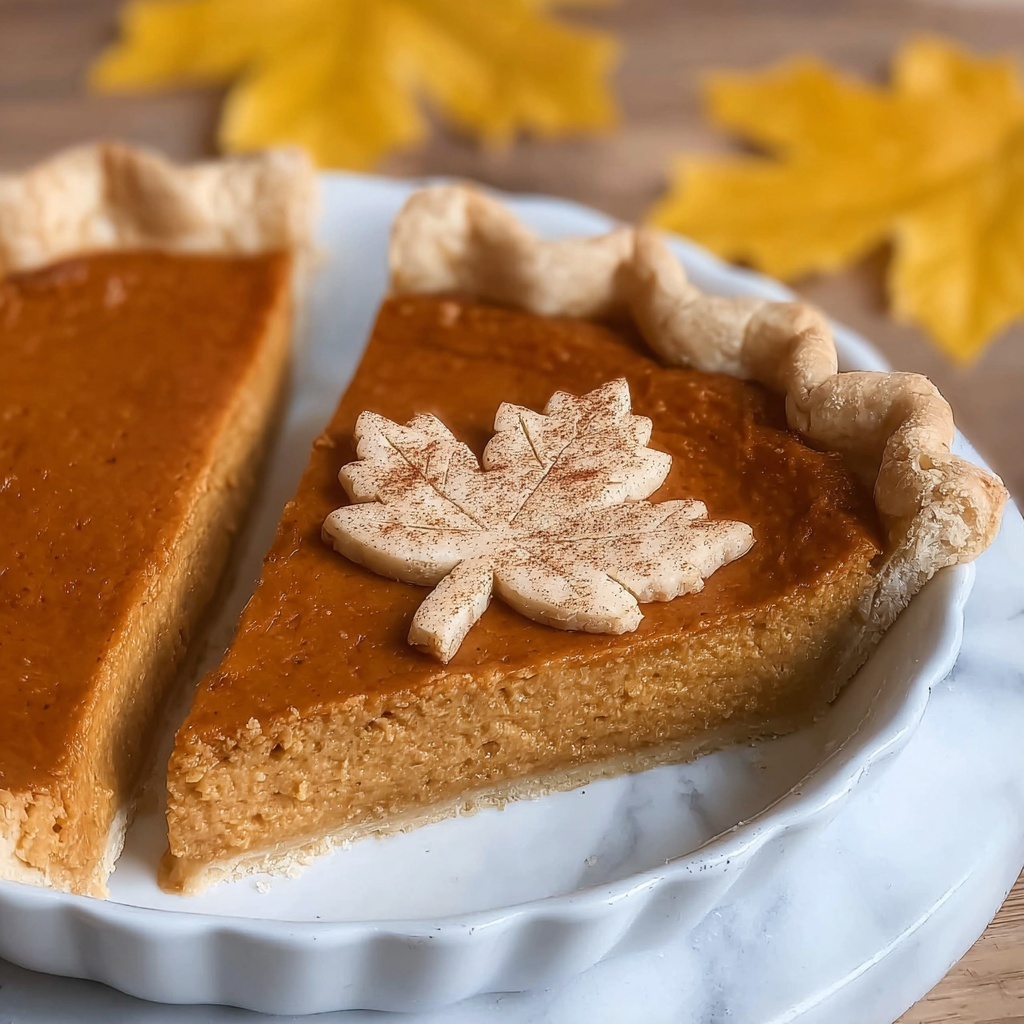 Easy Pumpkin Pie from Scratch with Flaky Crust Recipe - Recipe Image