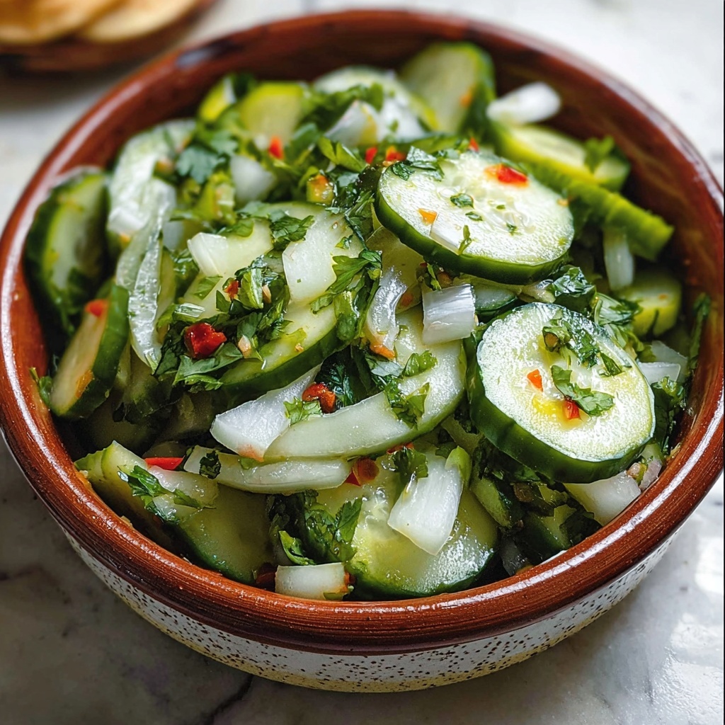 Mexican-Style Pickled Cucumbers Recipe - Recipe Image