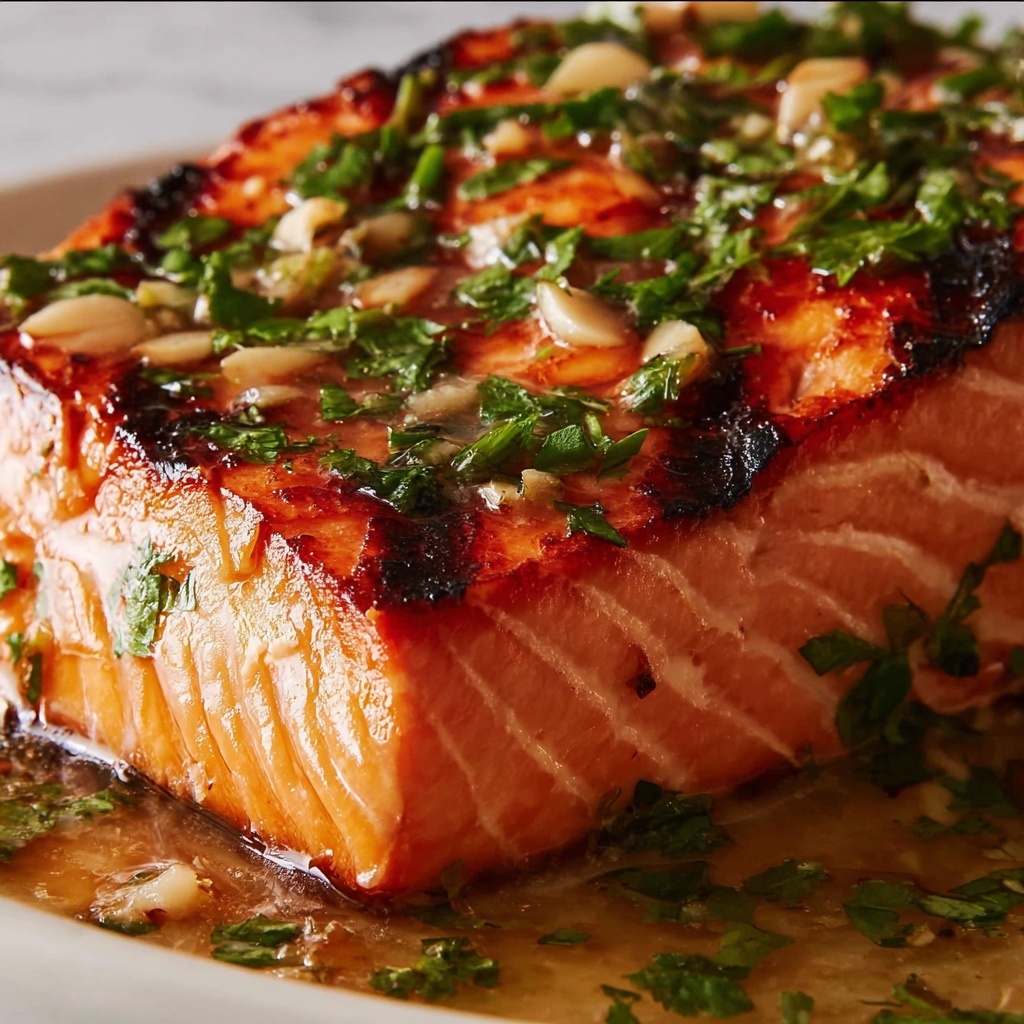 Cilantro Lime Honey Garlic Salmon Baked in Foil Recipe - Recipe Image