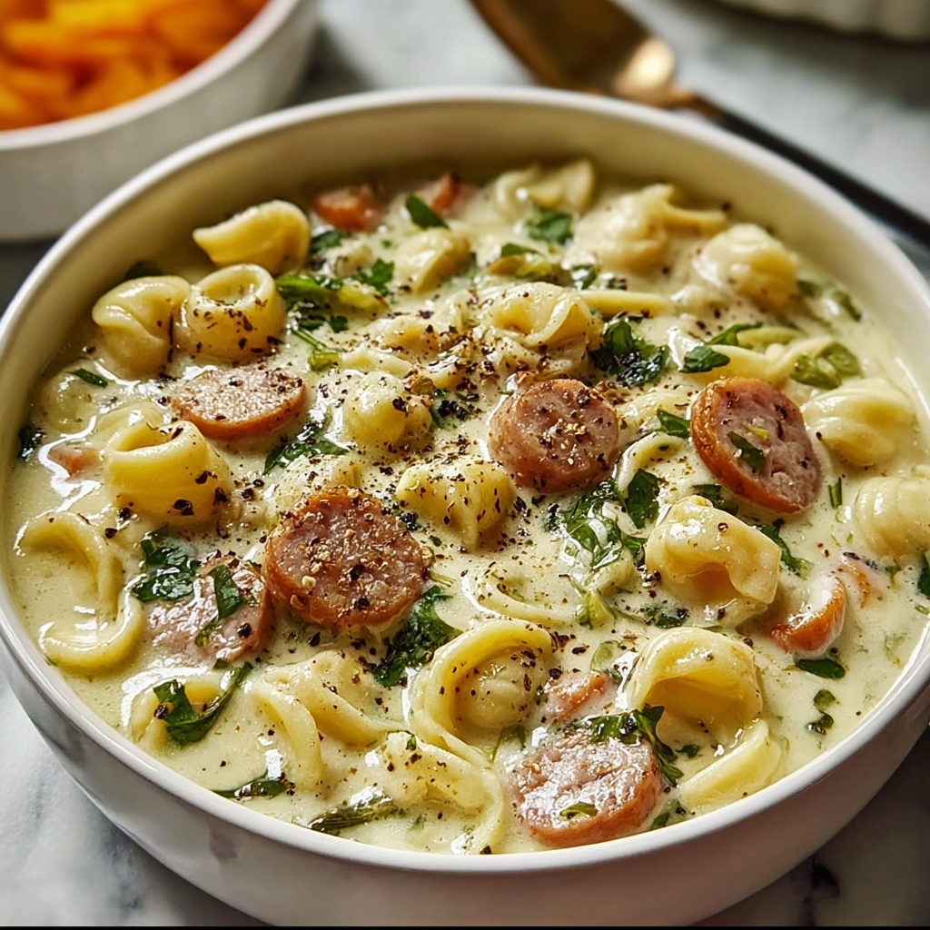 Cozy Ditalini Soup with Creamy Parmesan and Italian Sausage Recipe - Recipe Image