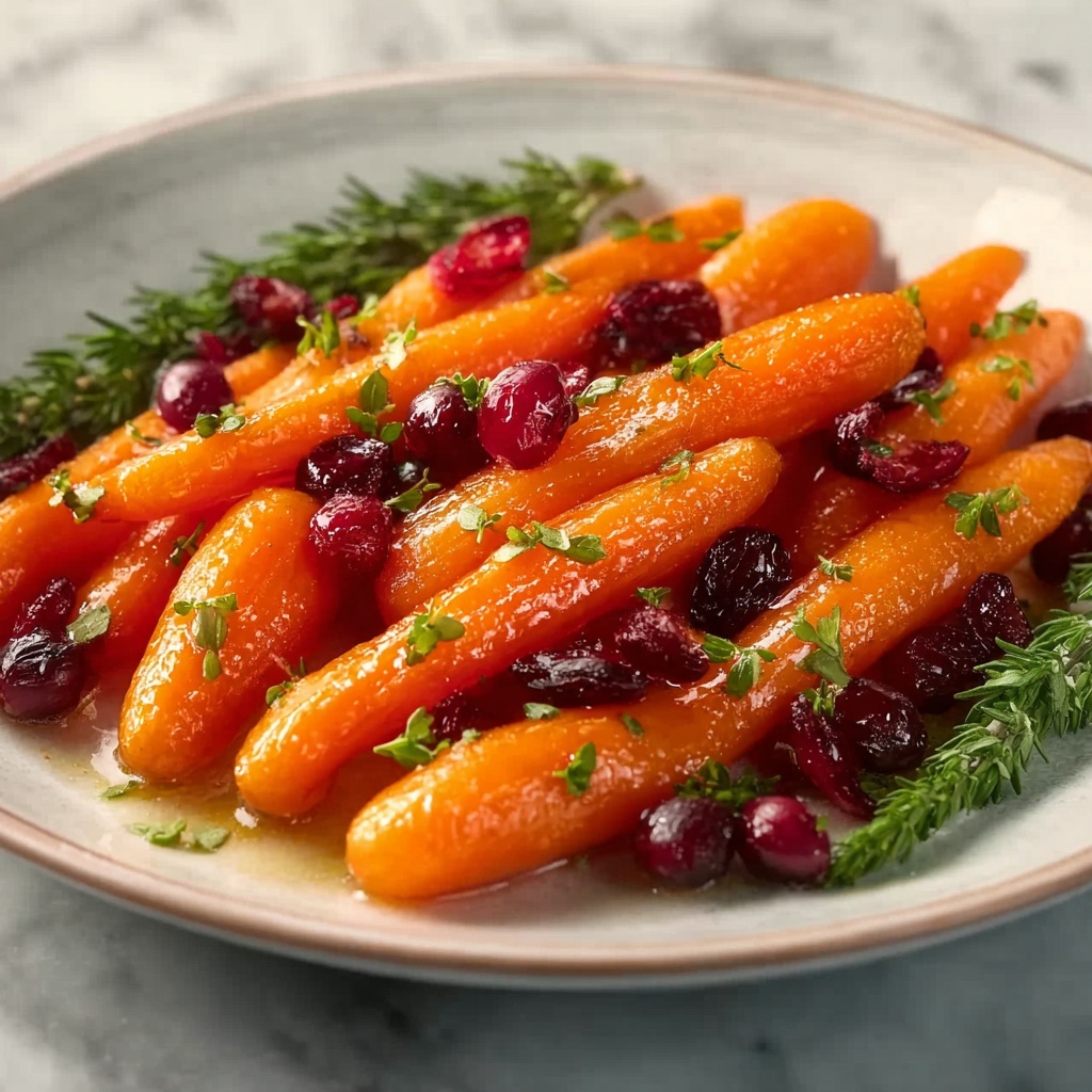 Maple Roasted Carrots with Cranberries Recipe - Recipe Image