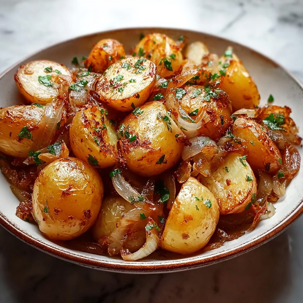 Oven Fried Potatoes and Onions Recipe - Recipe Image