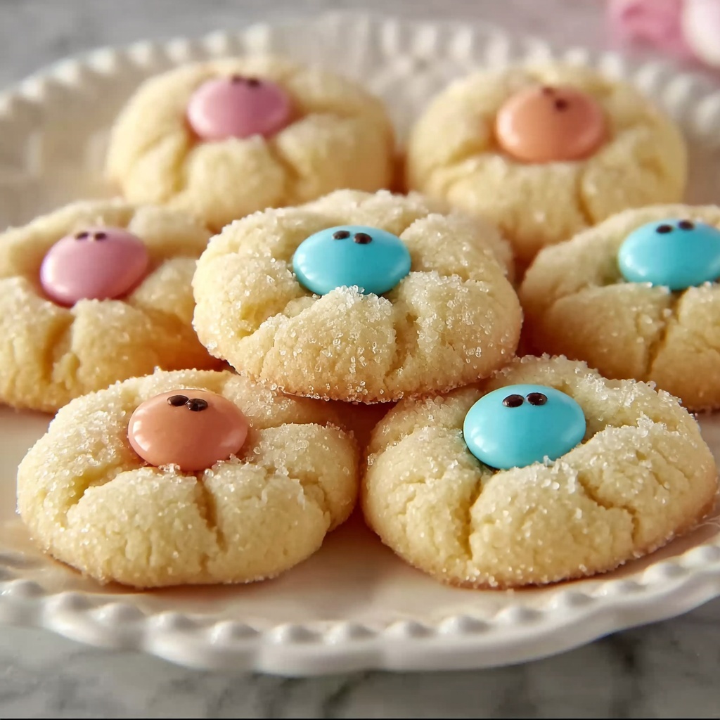 Easter Bunny Button Cookies Recipe - Recipe Image