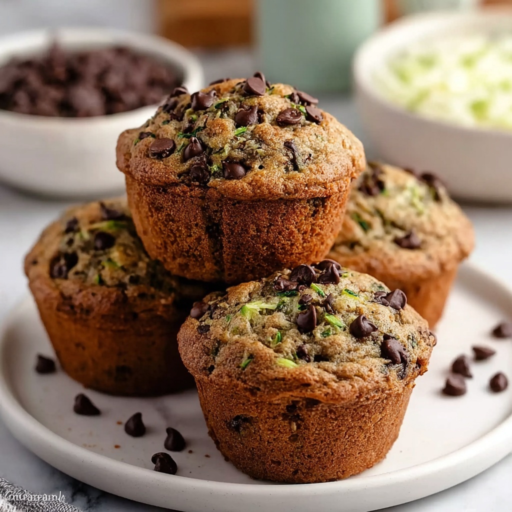 Chocolate Chip Zucchini Muffins Recipe - Recipe Image