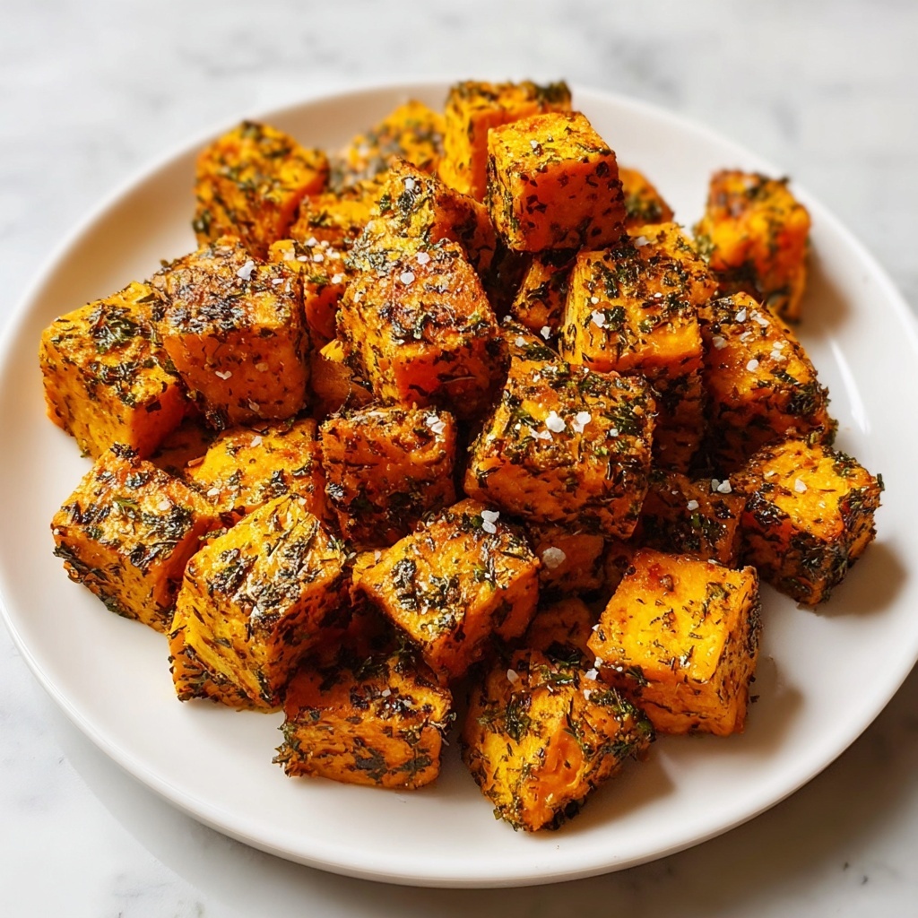 Crispy Baked Sweet Potato Bites with Parmesan Herb Butter Recipe - Recipe Image