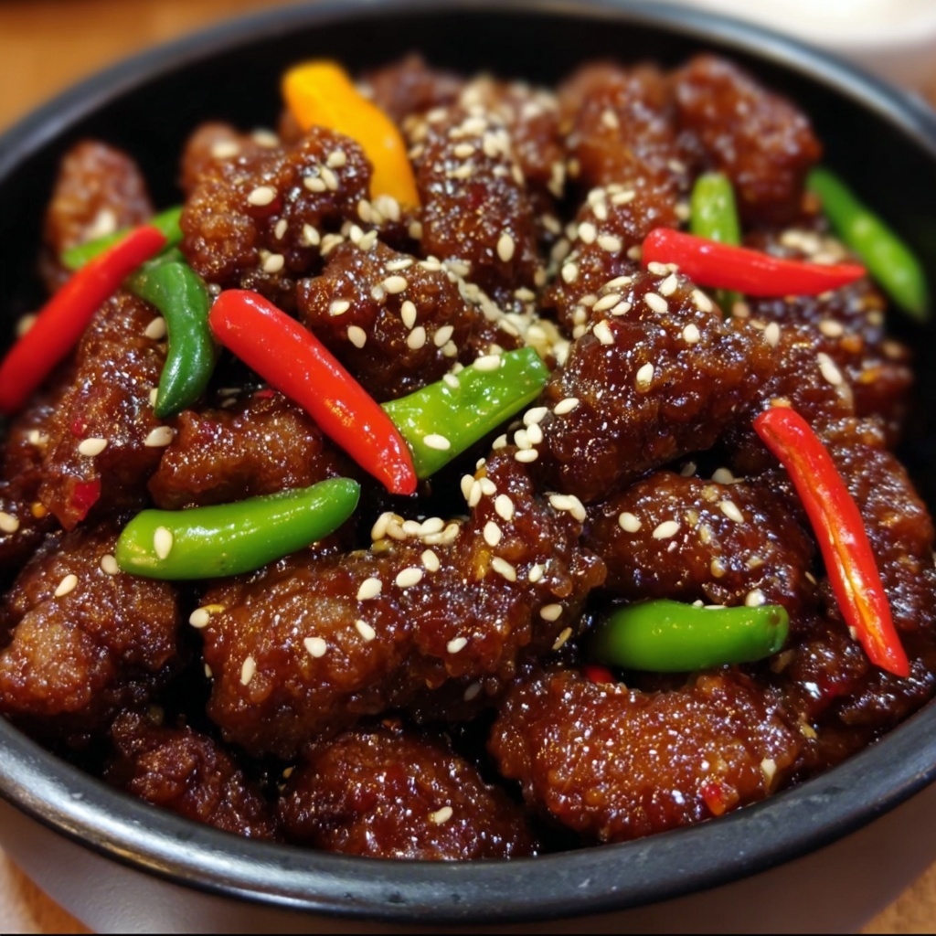 Crispy Chilli Beef: A Spicy Delight Recipe - Recipe Image