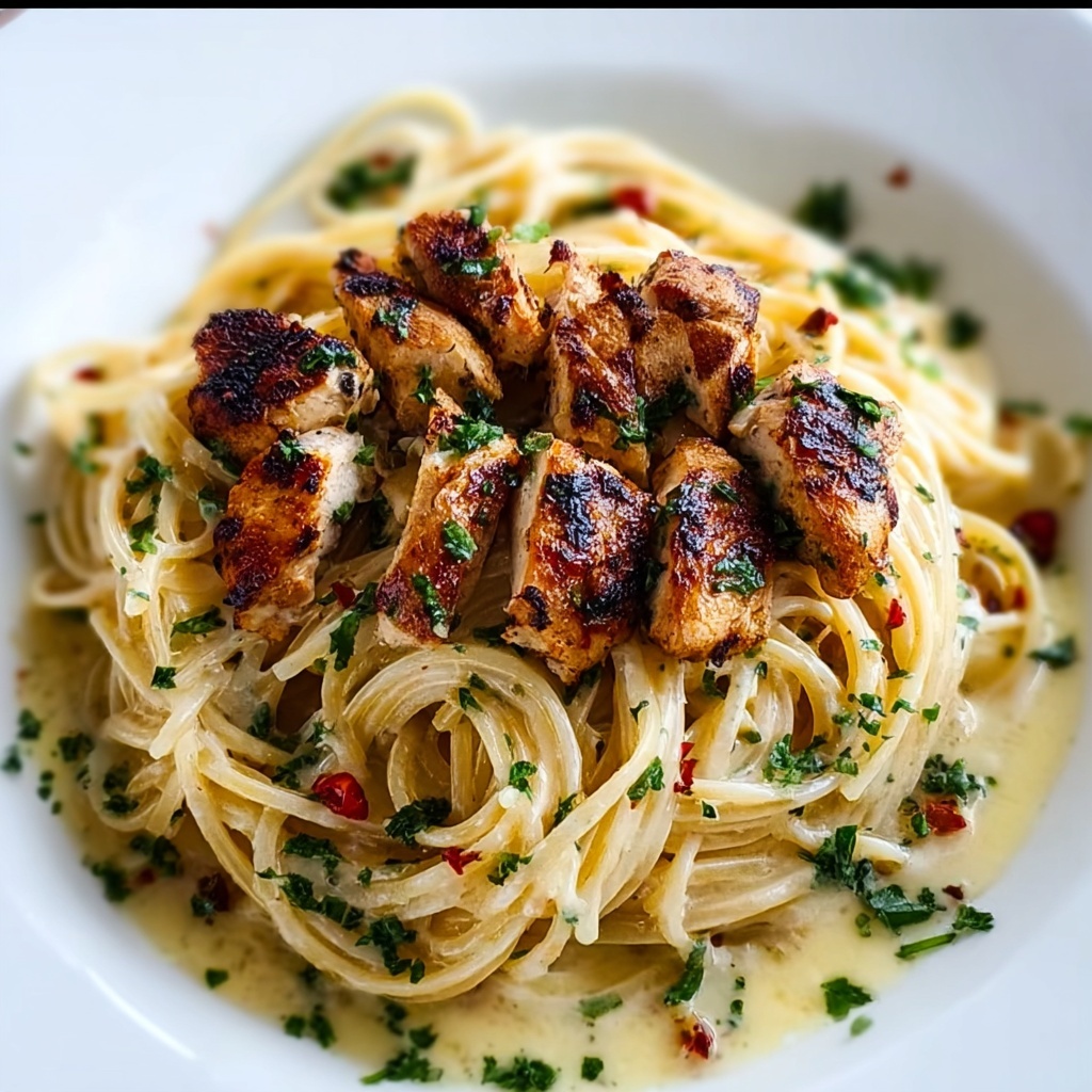 Cowboy Butter Chicken Linguine Recipe - Recipe Image