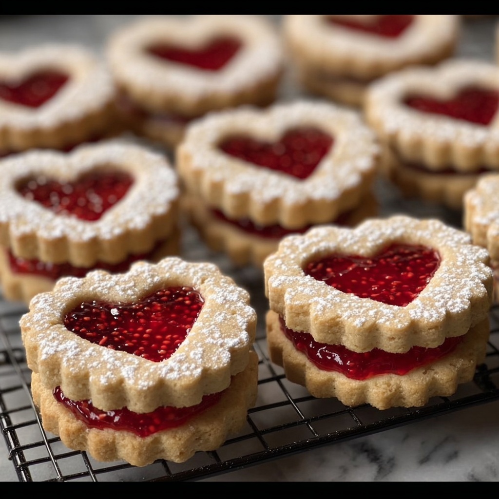Raspberry Linzer Cookies Recipe - Recipe Image