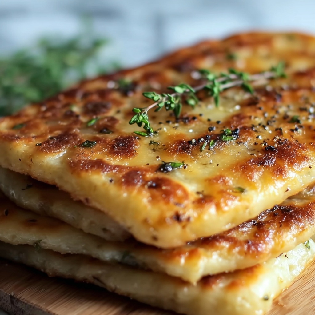 Pan-Fried Cheese Potato Bread Recipe - Recipe Image