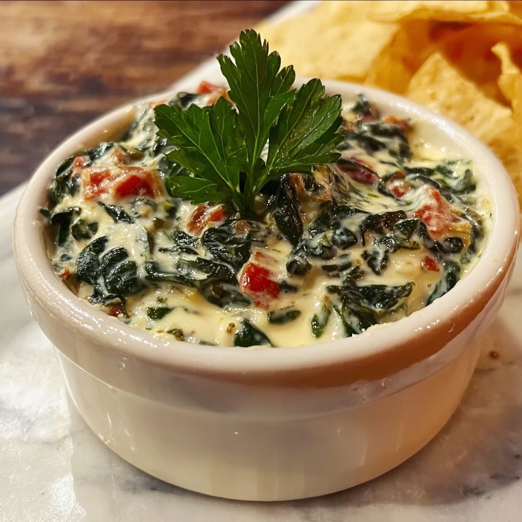 Creamy Spinach and Cheese Dip Recipe - Recipe Image