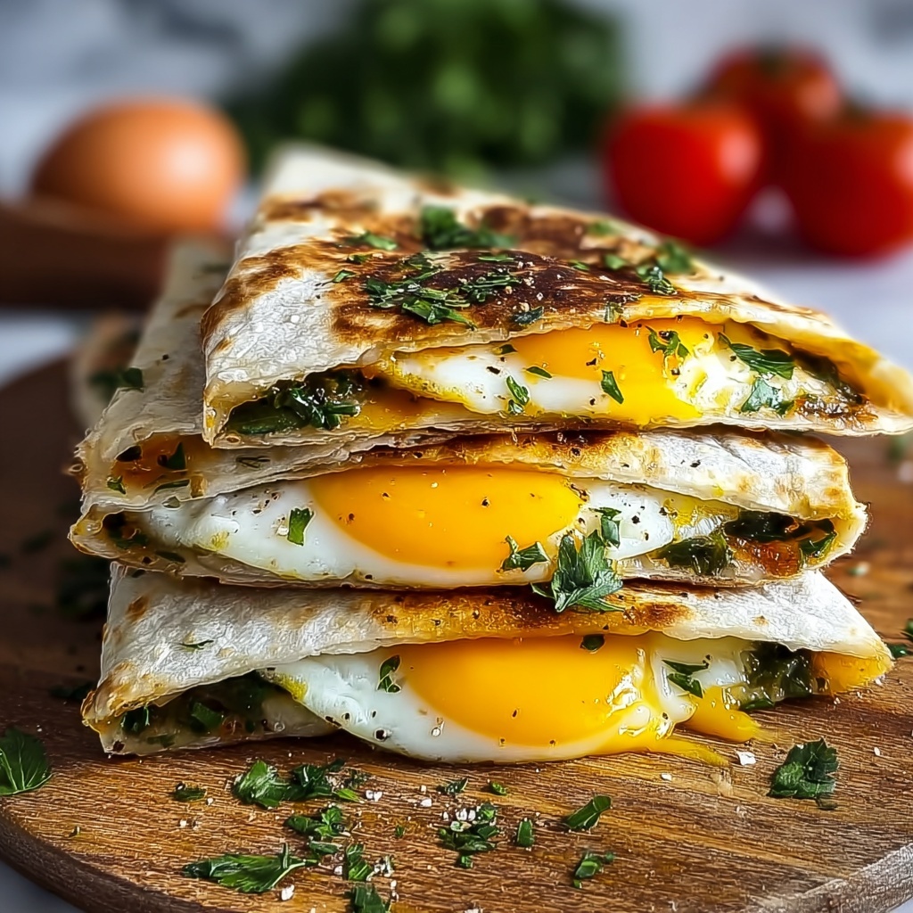 Fried Egg Quesadilla Power Breakfast Recipe - Recipe Image