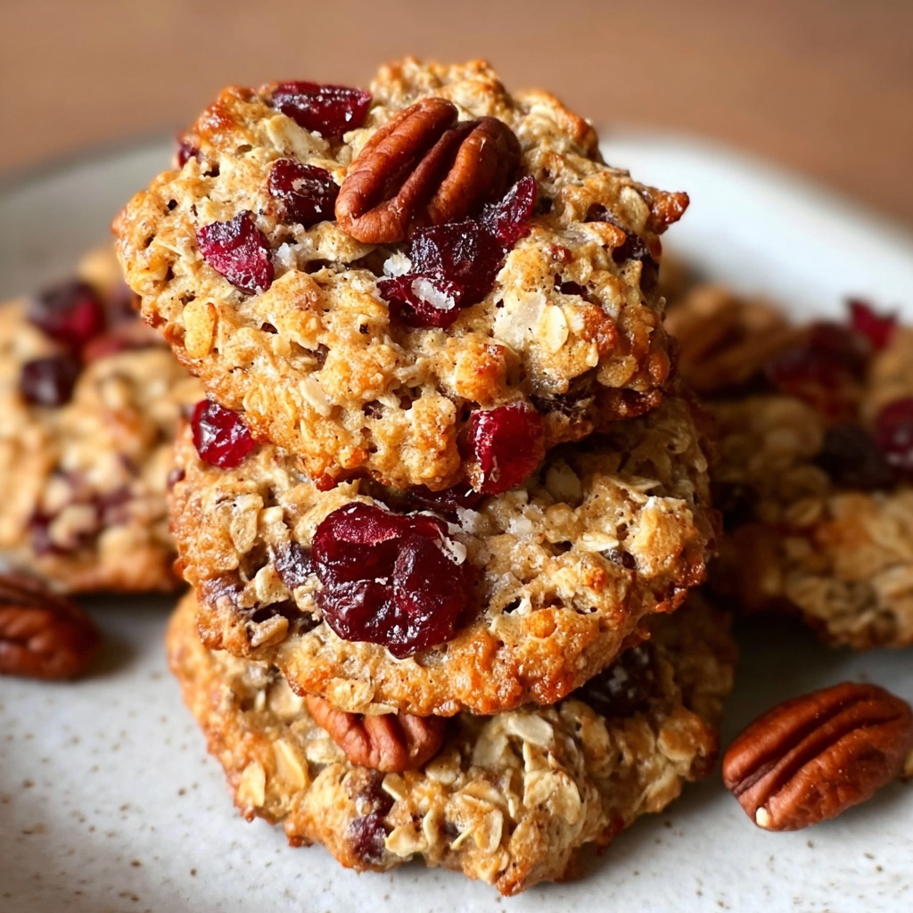Cranberry Pecan Oatmeal Cookies Recipe - Recipe Image