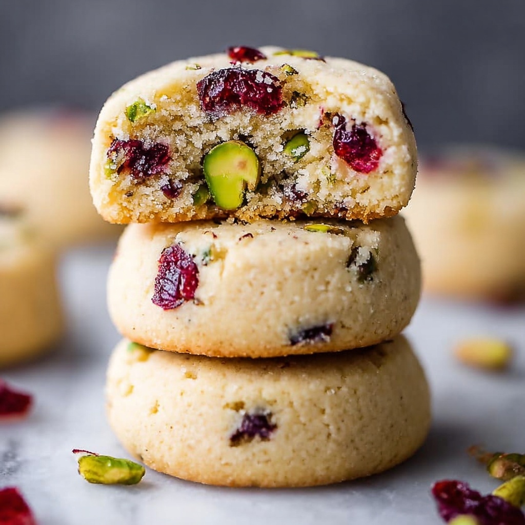 Cranberry Pistachio Shortbread Recipe - Recipe Image