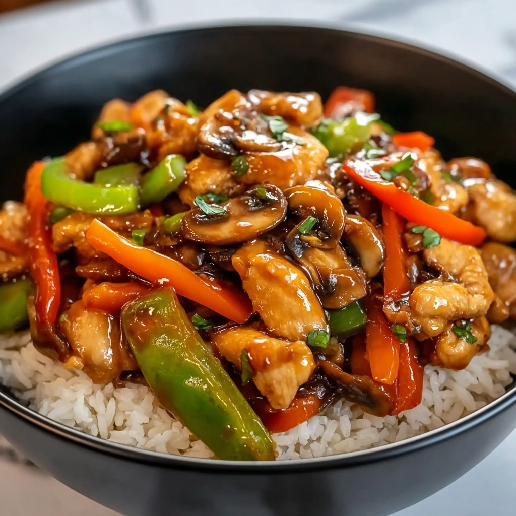 Panda Express Mushroom Chicken Copycat Recipe - Recipe Image