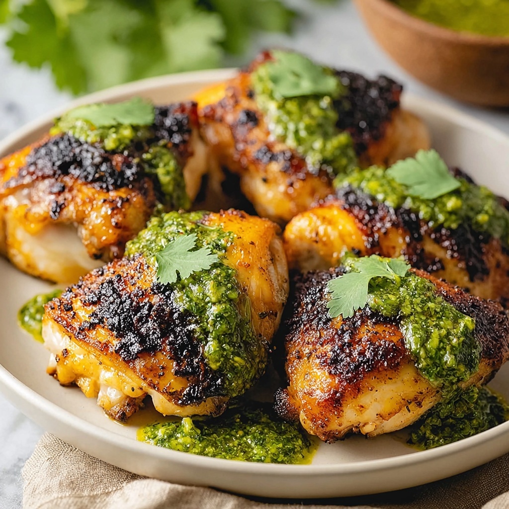 Peruvian Chicken with Creamy Cilantro Green Sauce Recipe - Recipe Image