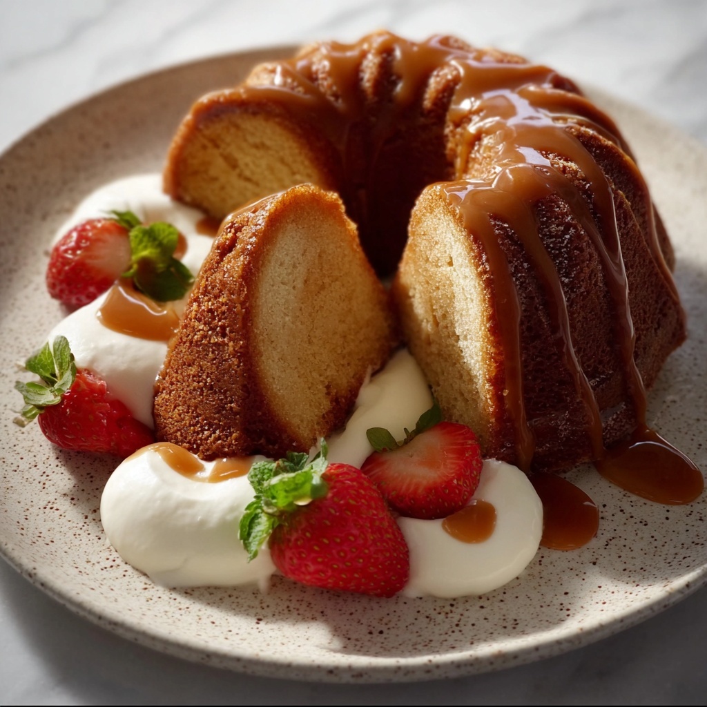 Salted Caramel Kentucky Butter Cake Recipe - Recipe Image