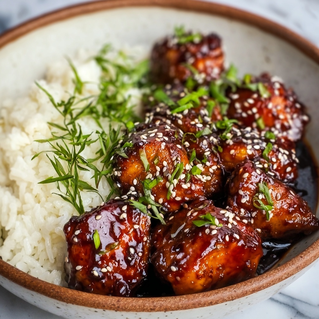 Air Fryer Asian-Glazed Boneless Chicken Thighs Recipe - Recipe Image