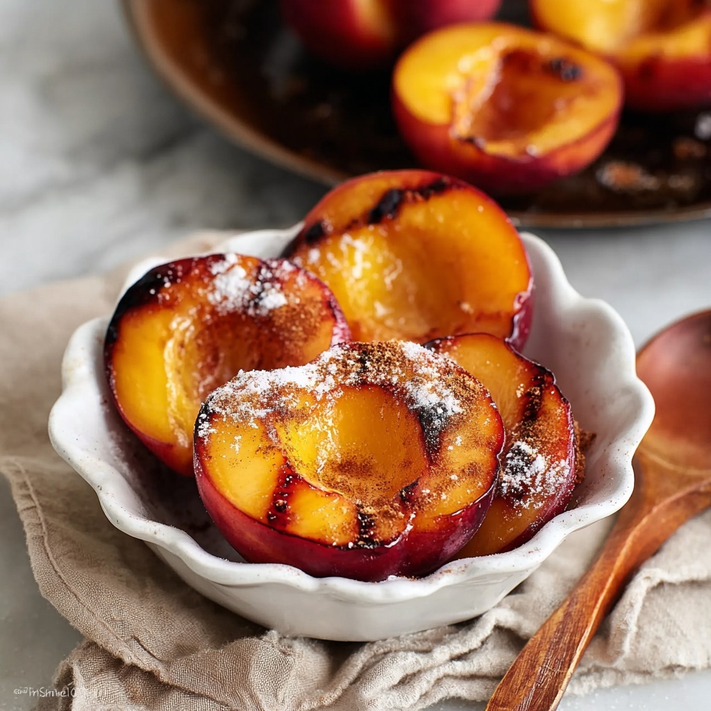 Cinnamon Sugar Baked Peaches Recipe - Recipe Image