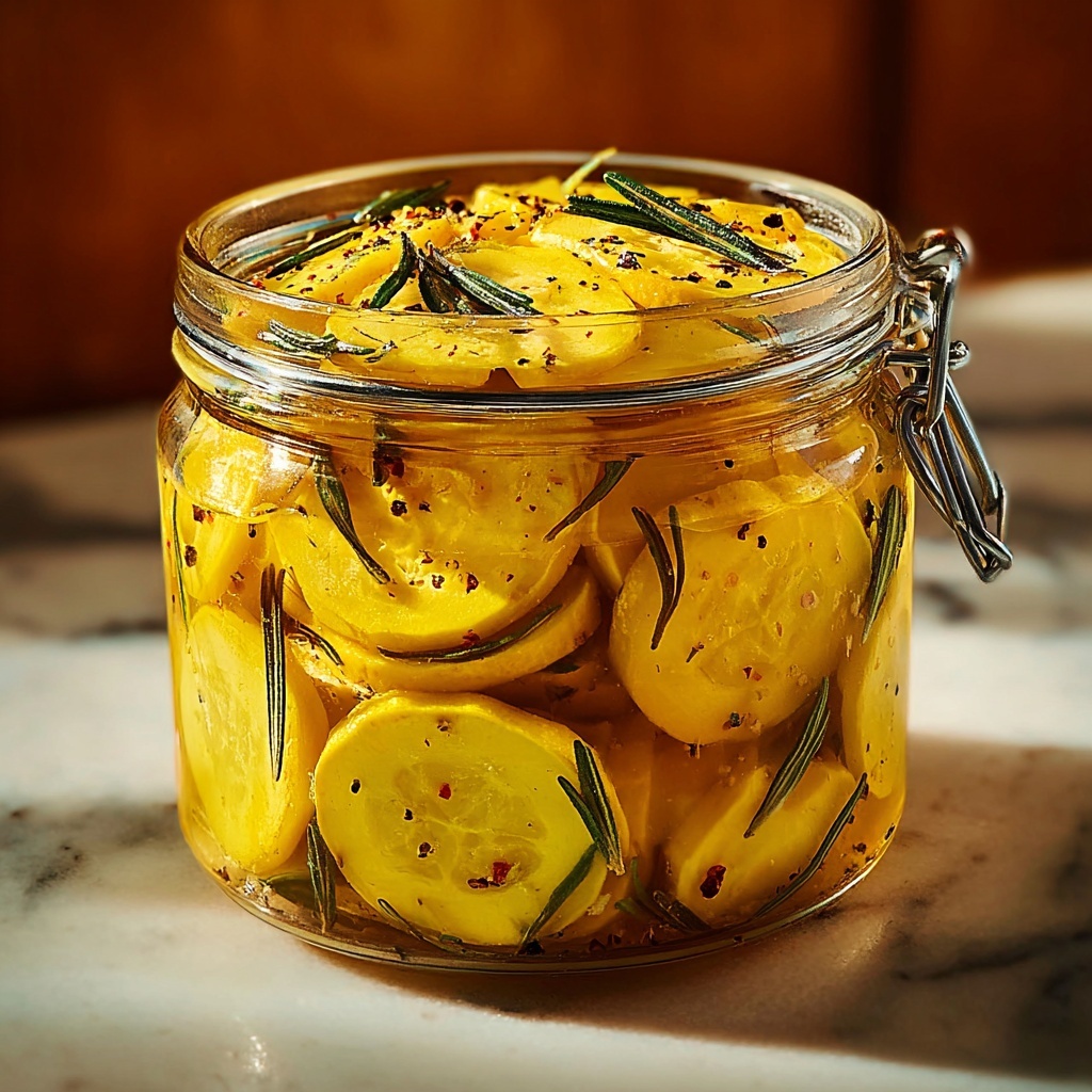 Sweet Yellow Squash Pickles Recipe - Recipe Image