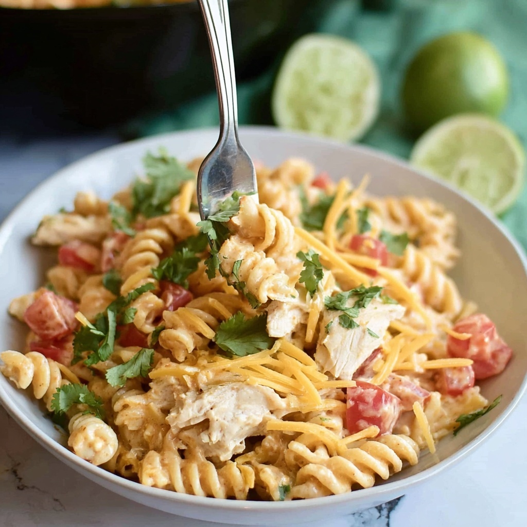 Crock Pot Salsa Ranch Chicken Pasta Recipe - Recipe Image