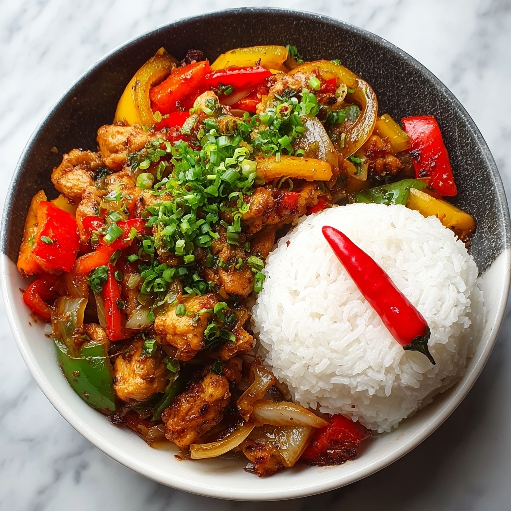 Stir-Fried Chinese Garlic Chicken Recipe - Recipe Image