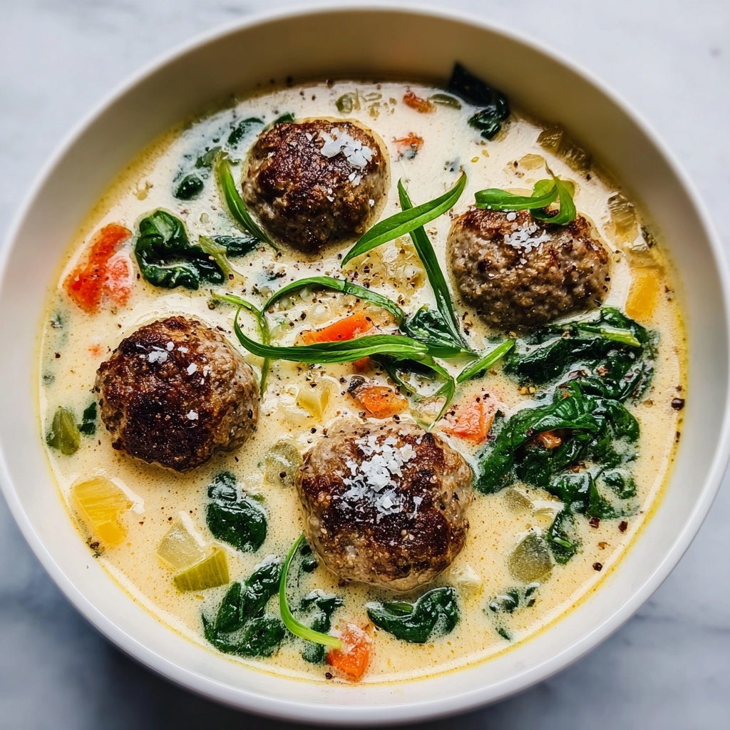 Creamy Italian Meatball Soup Recipe - Recipe Image
