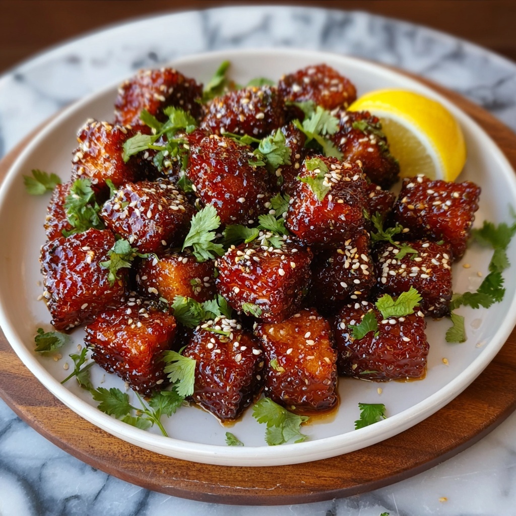 Crispy Air Fryer Honey Garlic Salmon Bites Recipe - Recipe Image